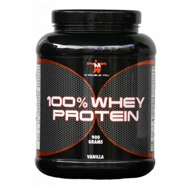 M Double You 100% Whey Protein 900 gram banaan
